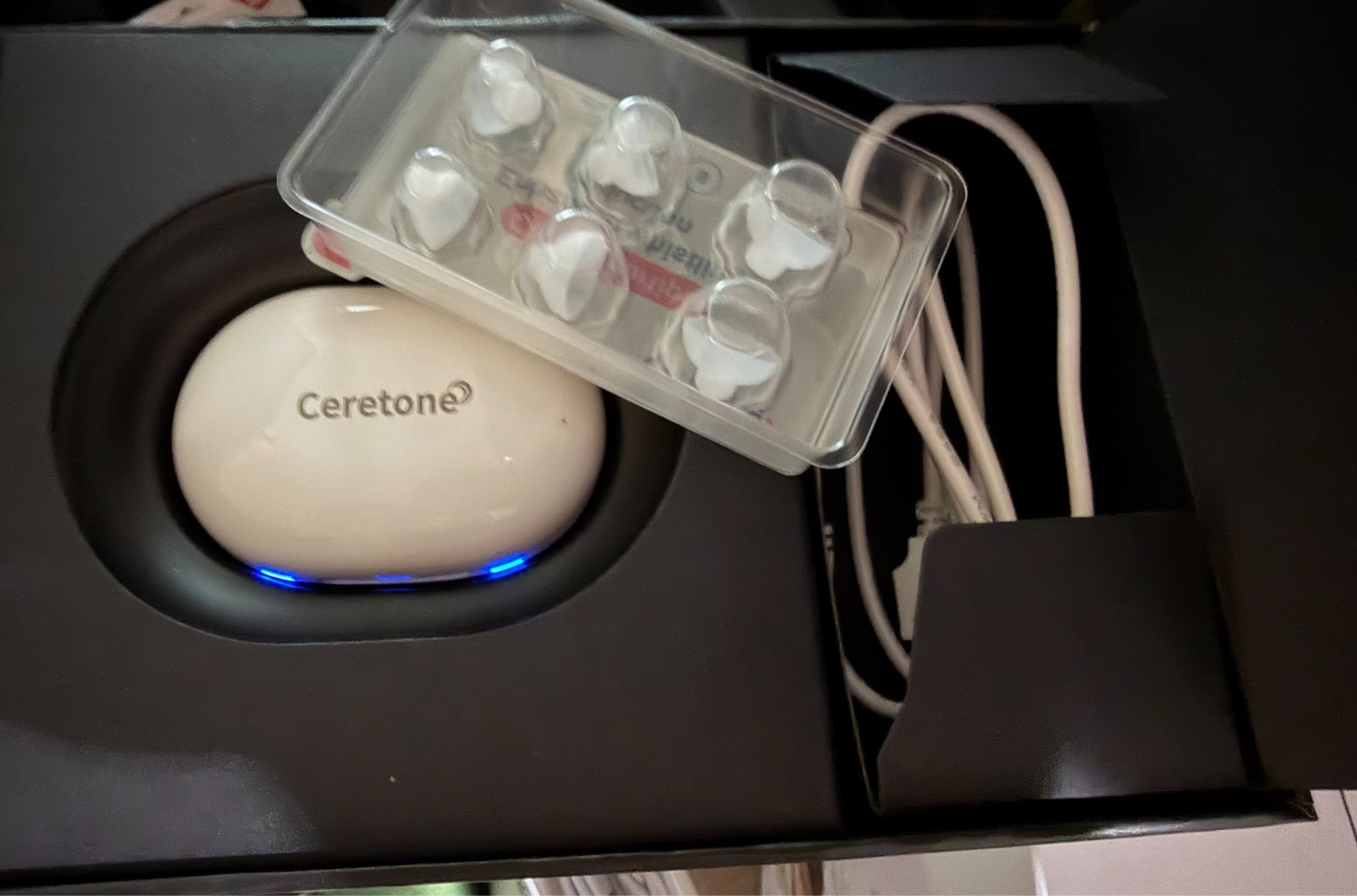 Ceretone Essential OTC Hearing Aids – Rechargeable – Charge Case, Cable, Eartips