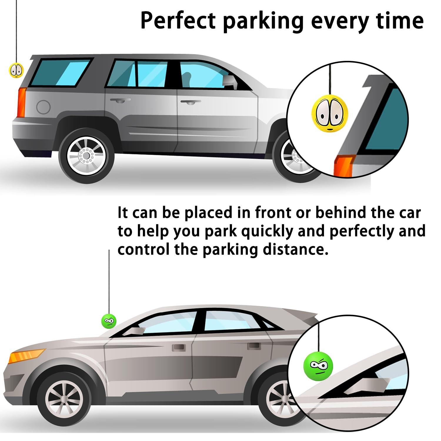 2 Pack Garage Parking Aid – Double Car Parking Assist