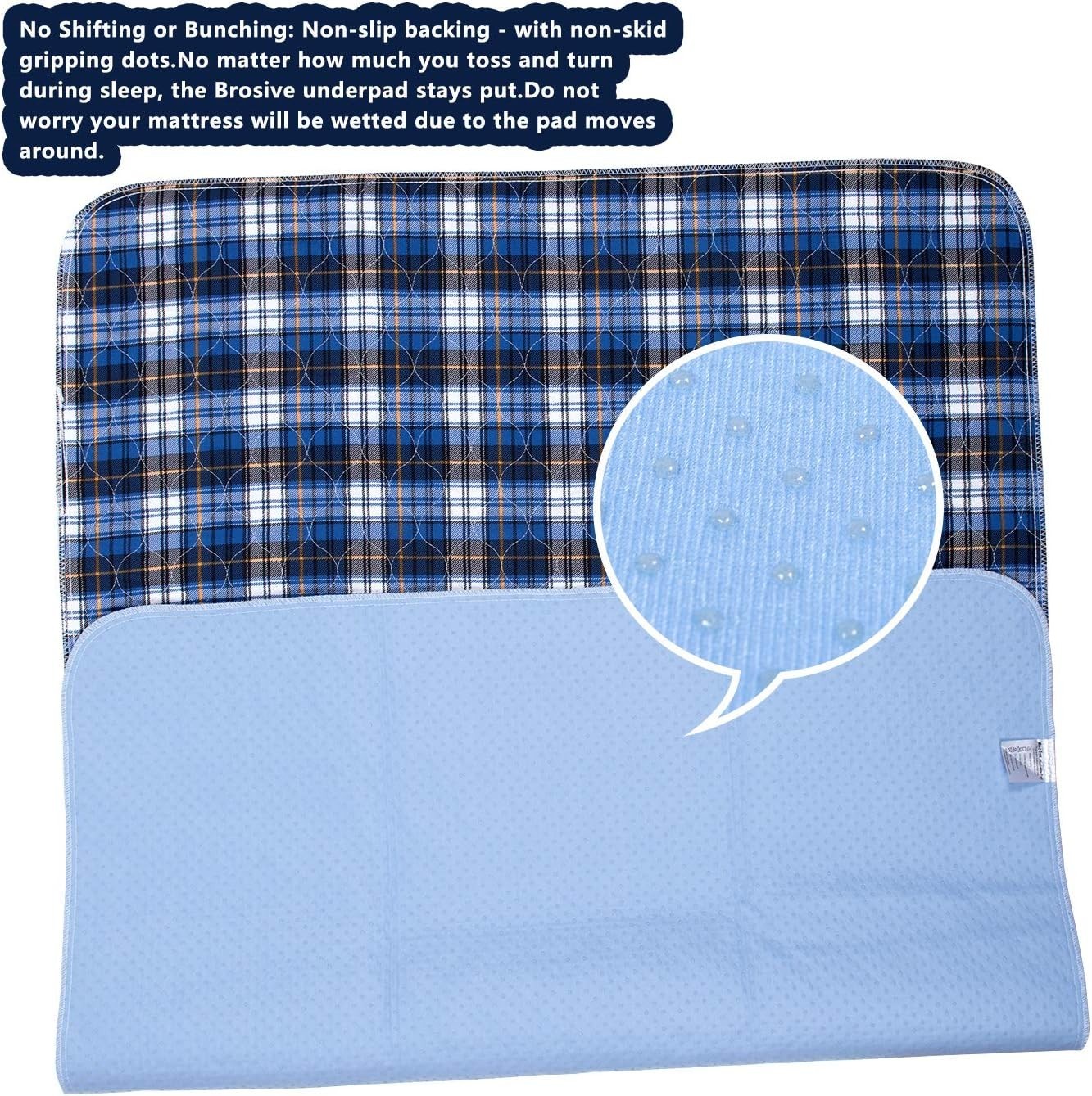 Non-Slip Incontinence Pads 36×34 inches