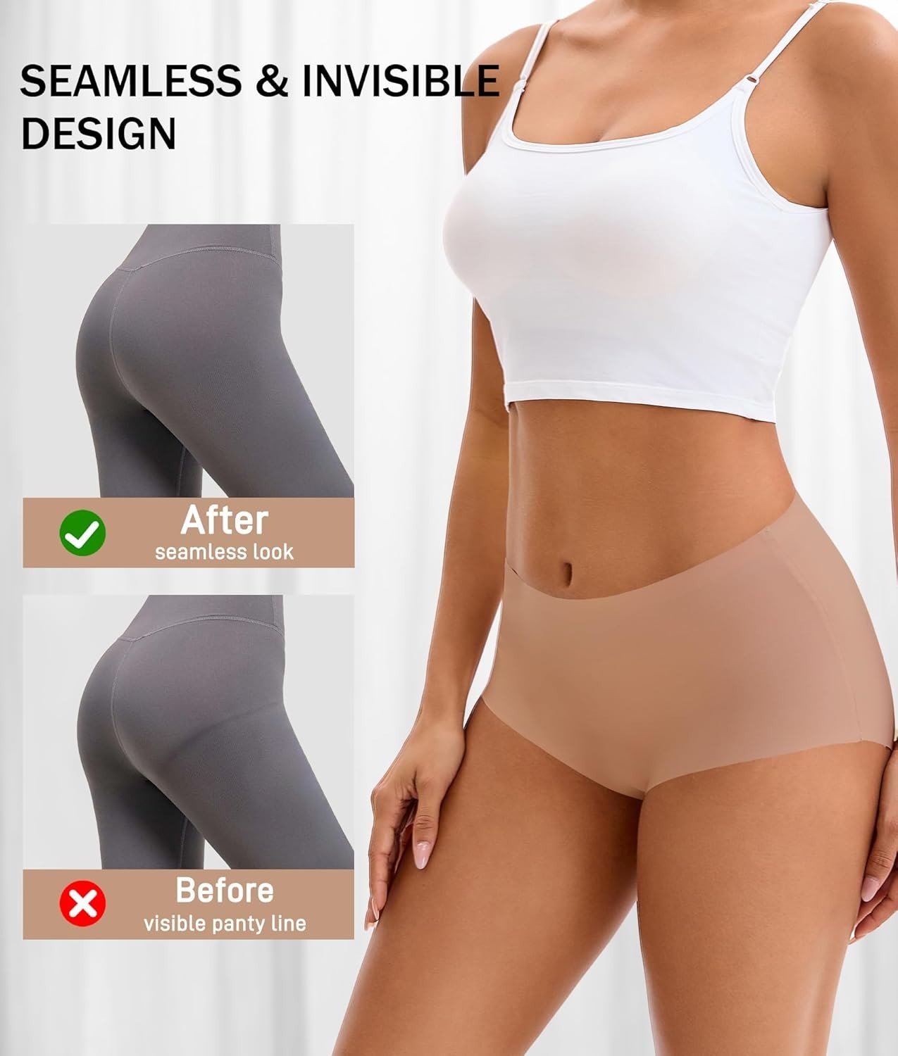 High Absorbency Incontinence Underwear for Women Washable Leakproof Pantie M 3Pc