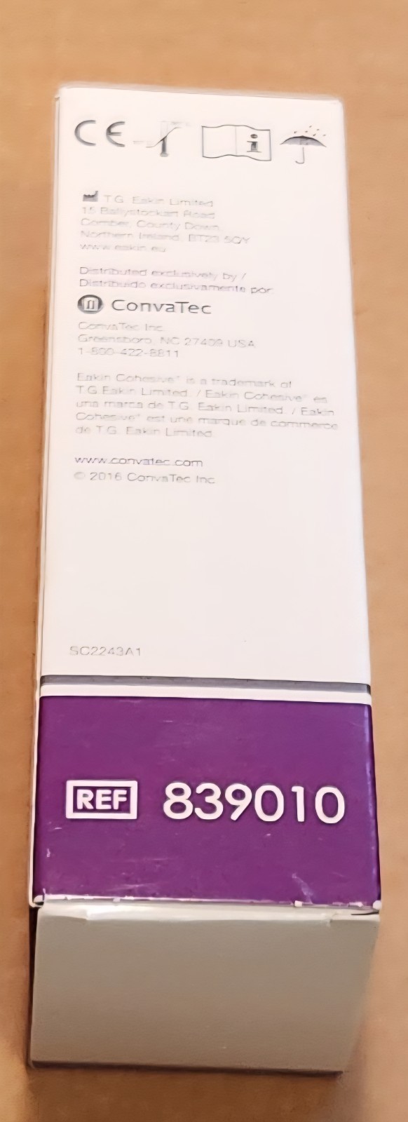 2 Convatec 839010 Eakin Cohesive Paste 2.1 oz. Tubes Expires 2027