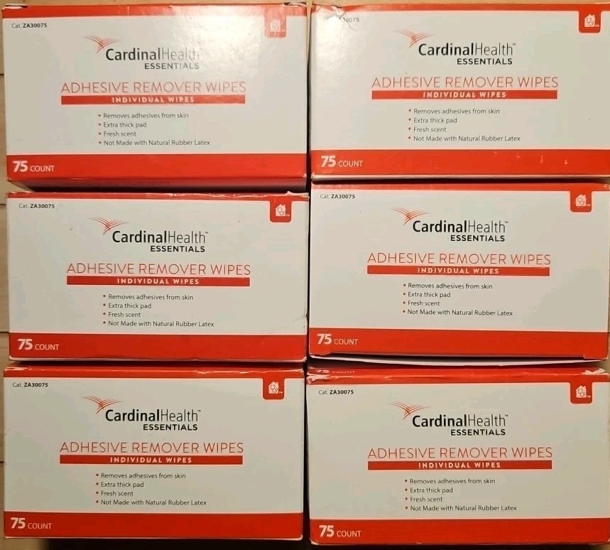 Adhesive Remover Ostomy Colostomy Supplies Cardinal health essentials 450 Wipes