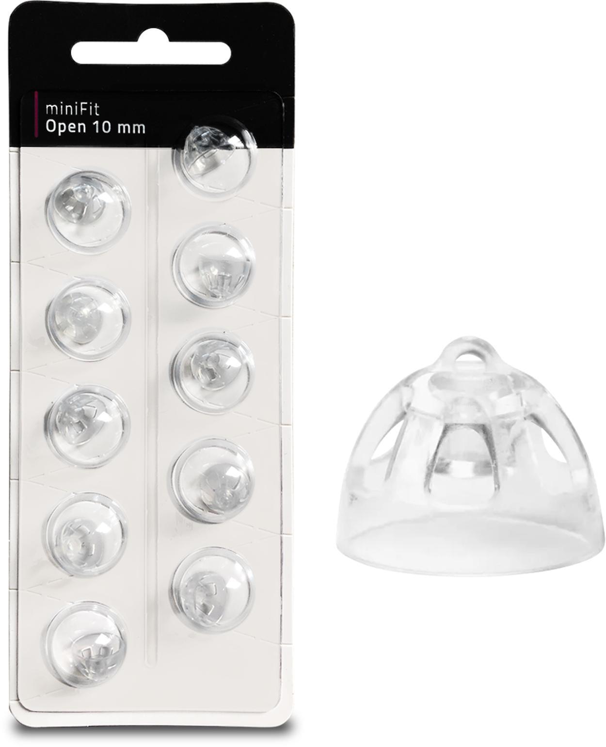 EWANTO miniFit 10 Blister 10mm Open Bass Like Oticon Dome Ex Handset