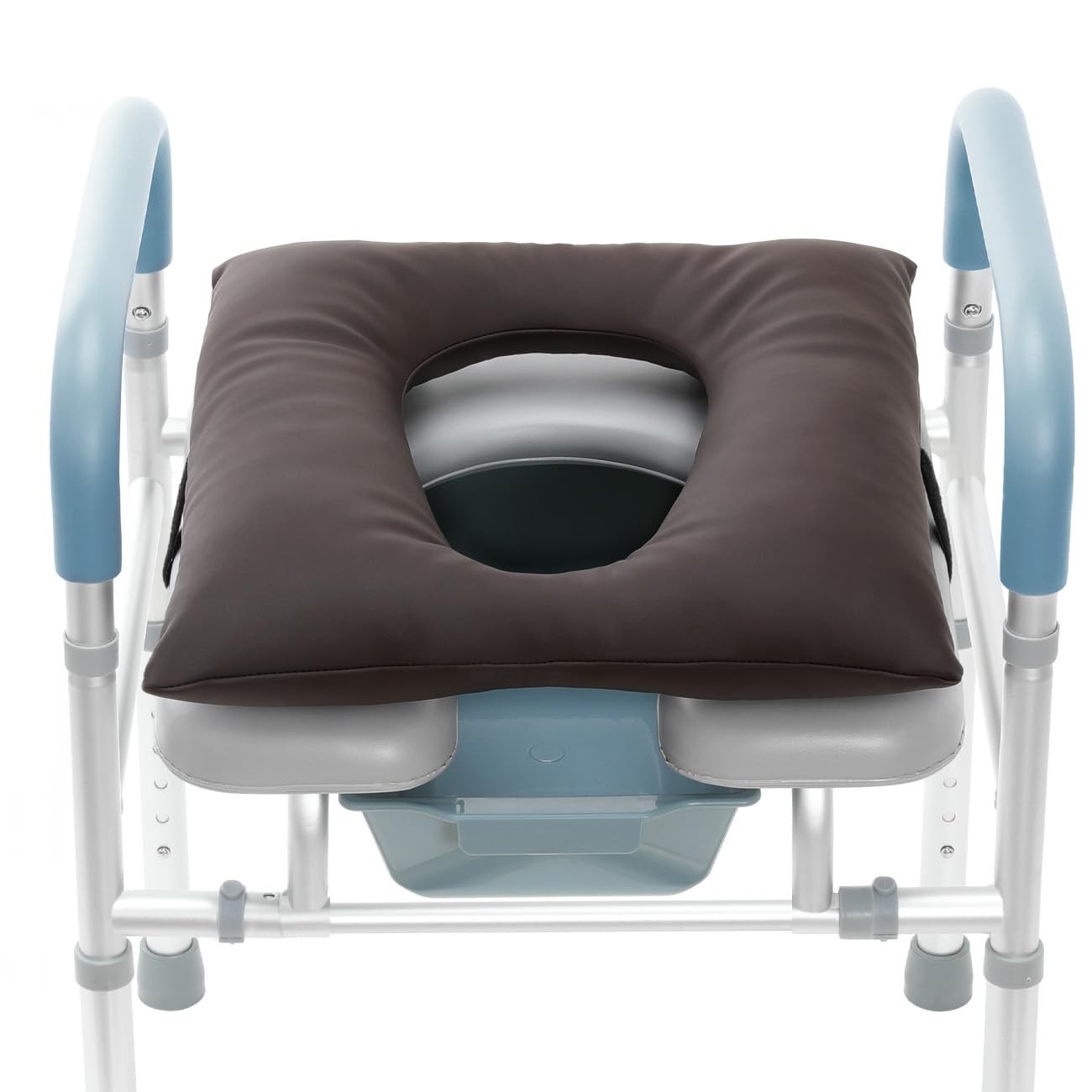Bedside Commode Cushion Soft Seat Pad Toilet/Shower/Bedside Universal Fit Coffee