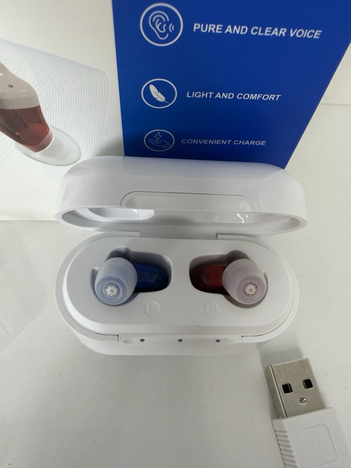 Oricle PRO Hearing Aid and Charging Case for Adult & Seniors OPEN BOX