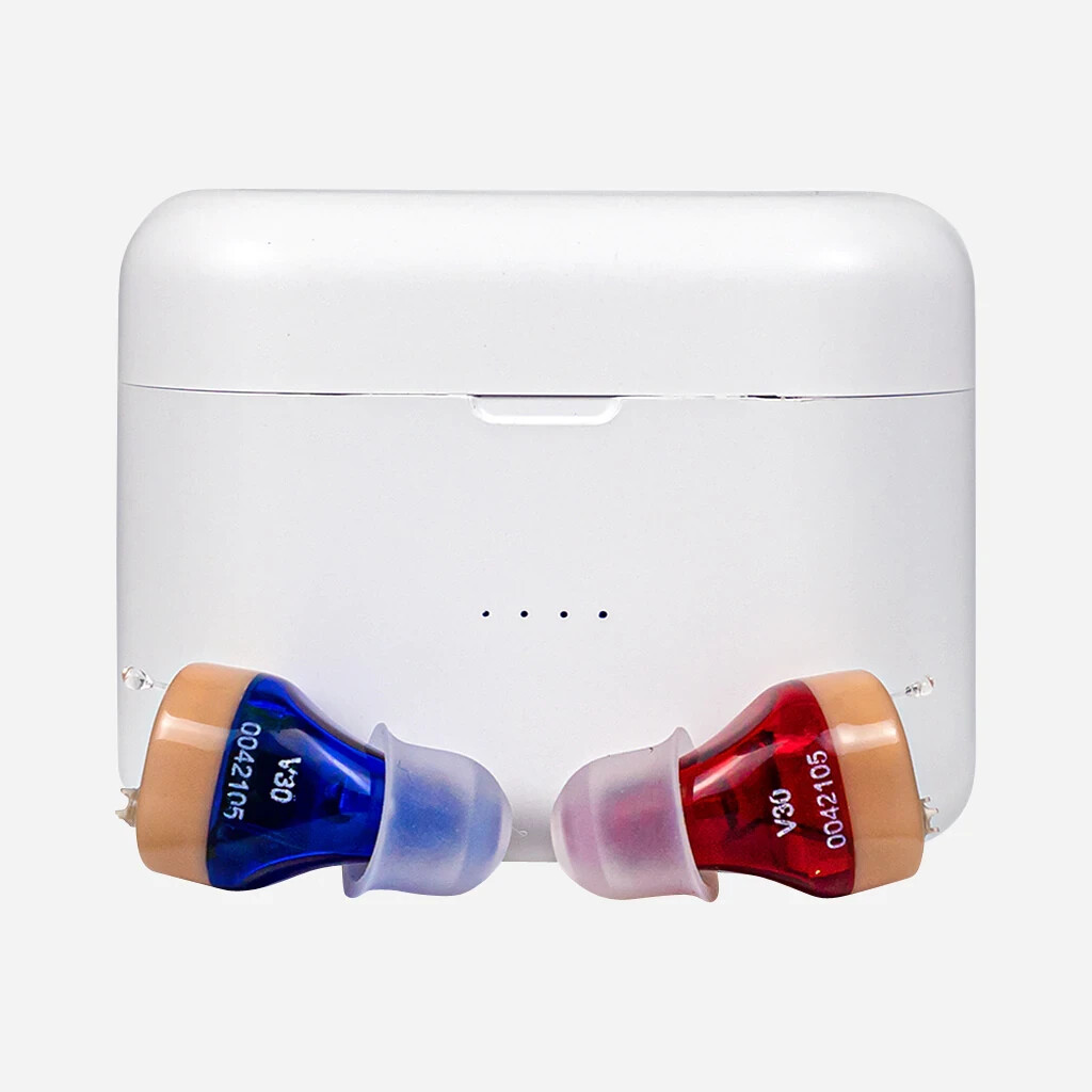 Audious CIC Rechargeable HD Sound Invisible Hearing Device Set USA SELLER
