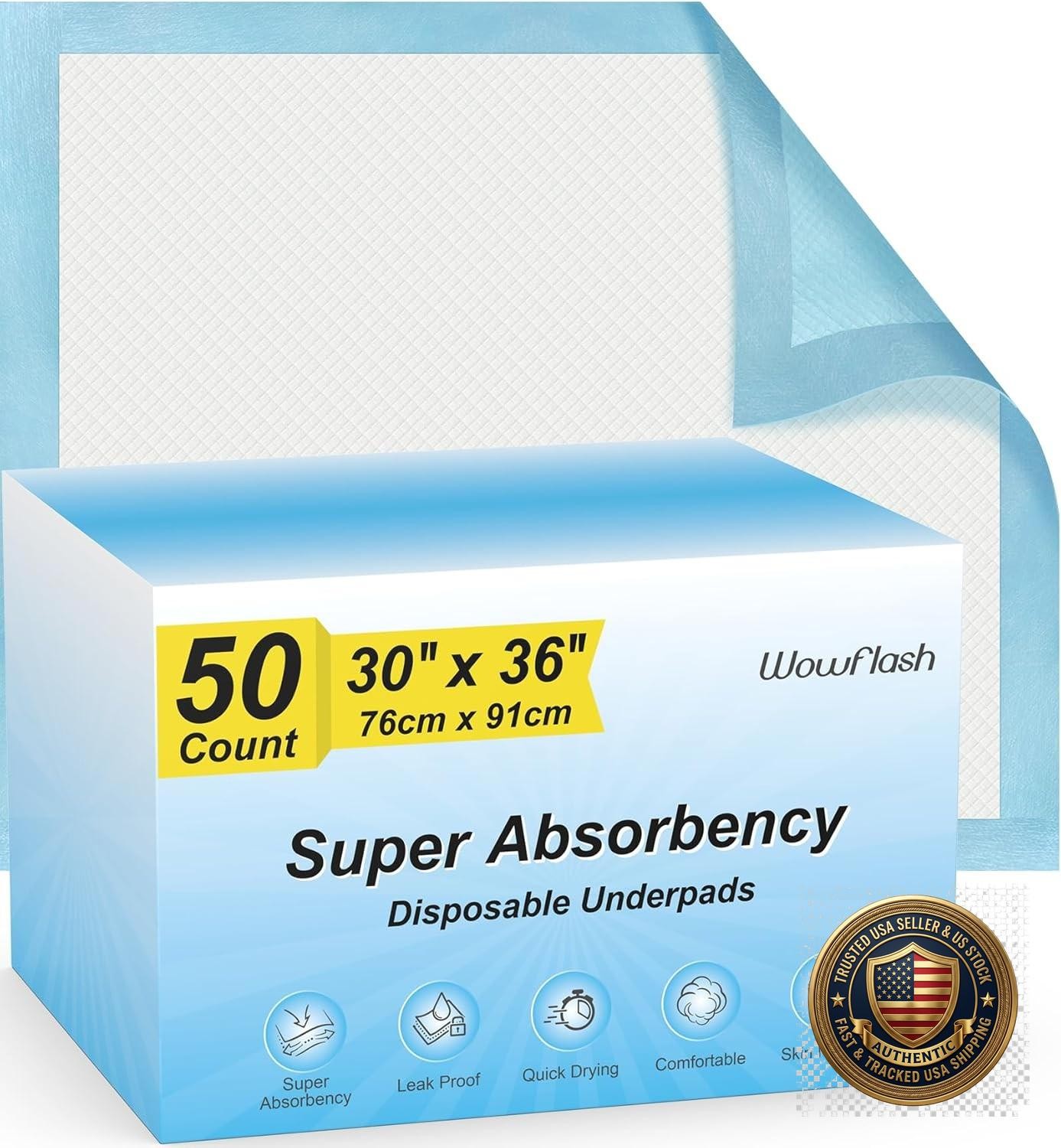 Disposable Leakproof Underpads Extra Large Quick Drying Pee Pads