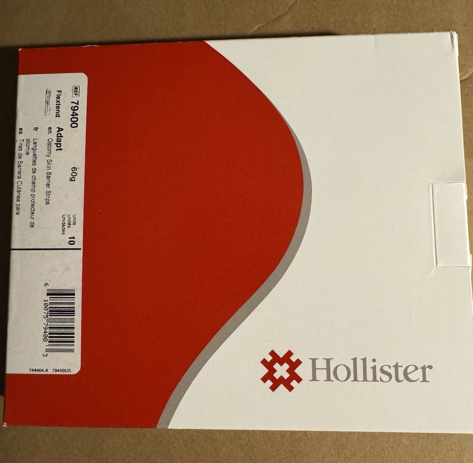 Hollister Adapt Hydrocolloid Skin Barrier Strips 79400 1-3/4in 10 Count 60g