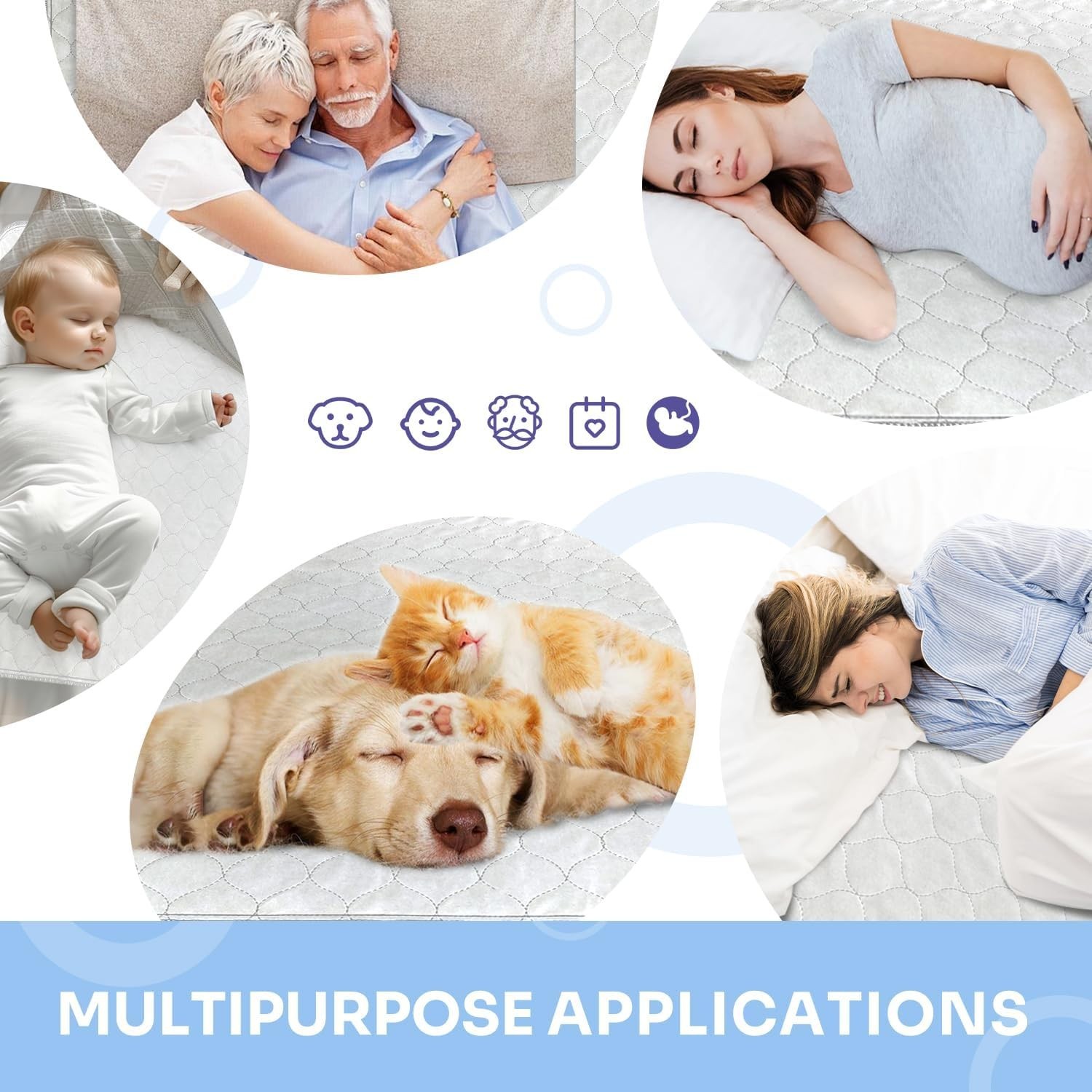 Ultra-Soft Reusable Bed Pads with Non-Slip Vinyl – 34×52 for Ultimate Protection