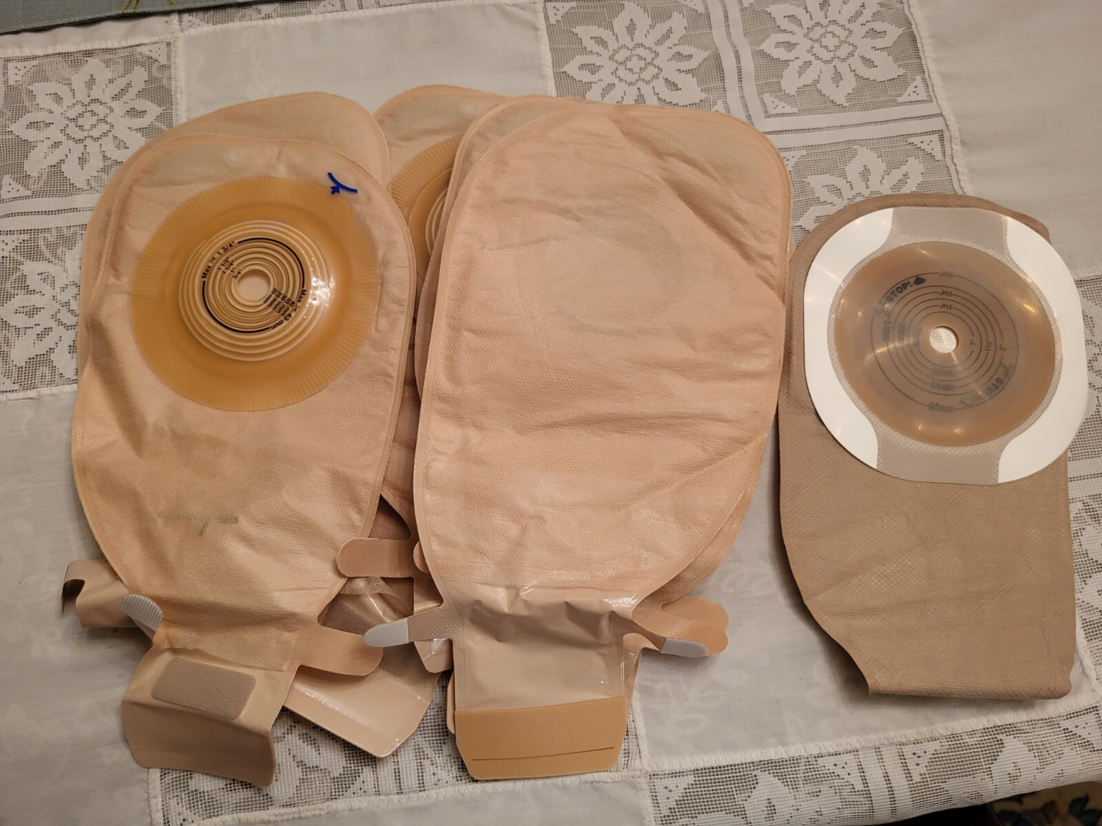 9 set Coloplast 14415 cut to fit 40mm 1 3/4″ two piece colostomy barrier pouch 