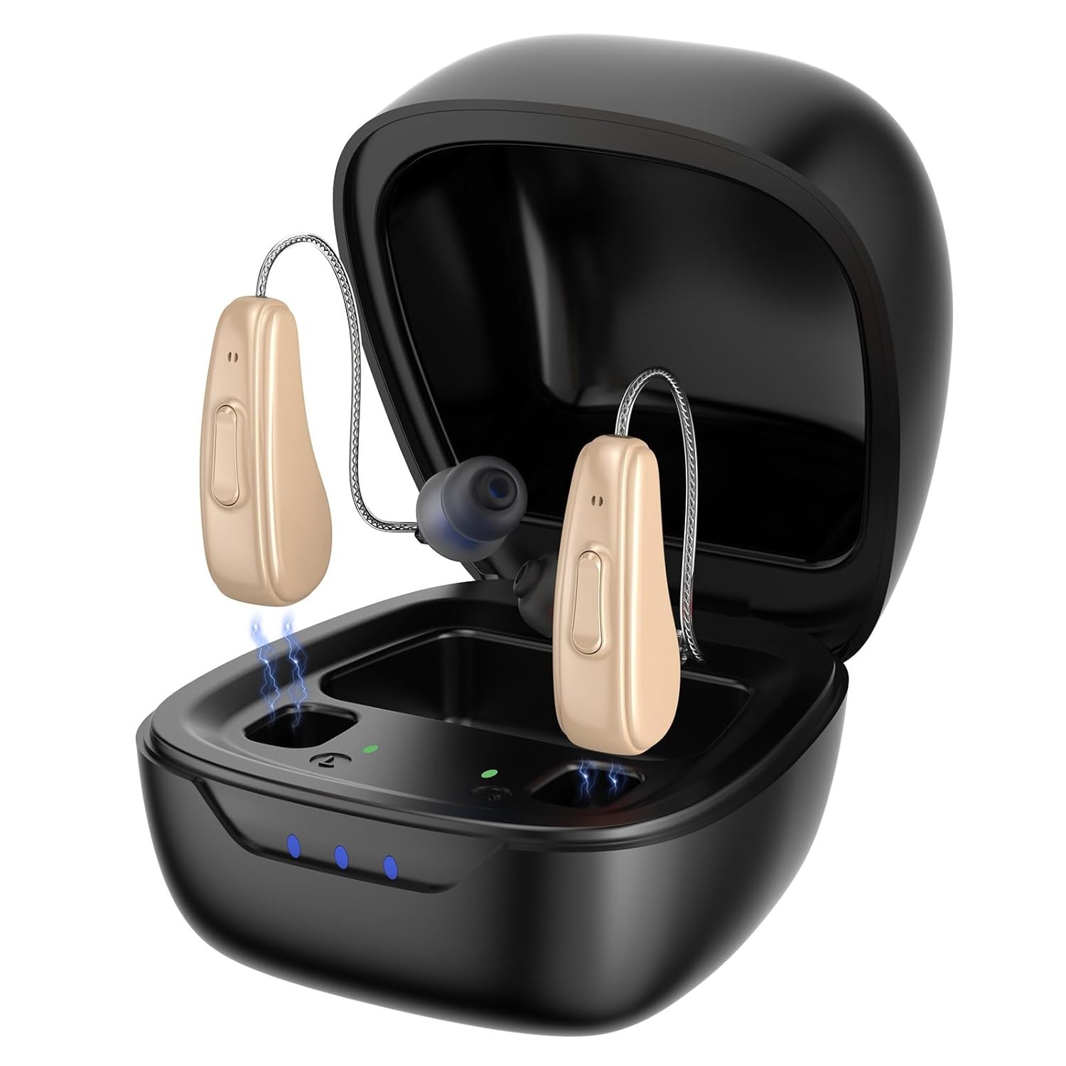 32-channel DSP senior hearing aids: rechargeable, noise cancelling, easy setup
