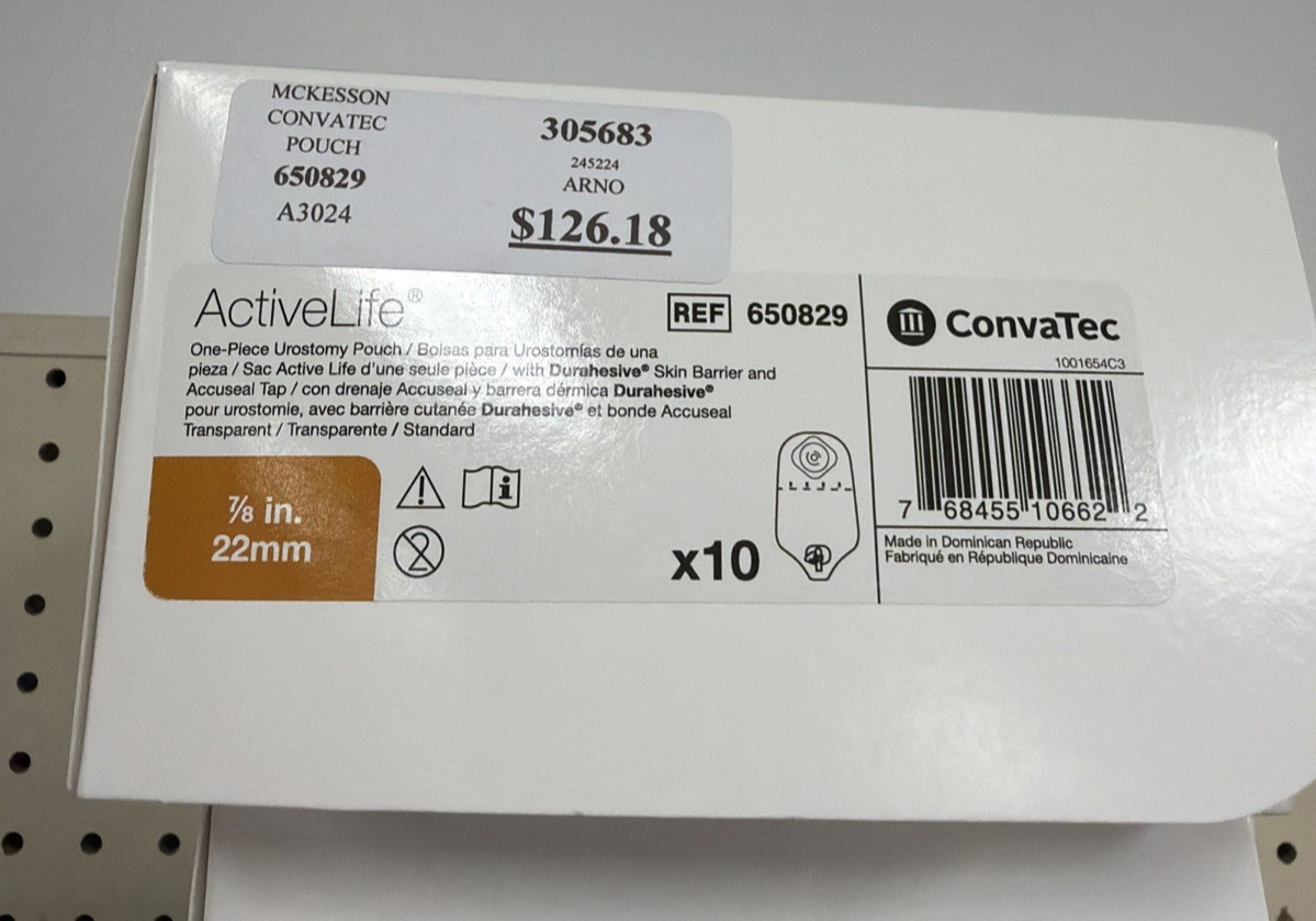 Convatec 650829 Sur-Fit Skin Barrier 10 each Expires 2028