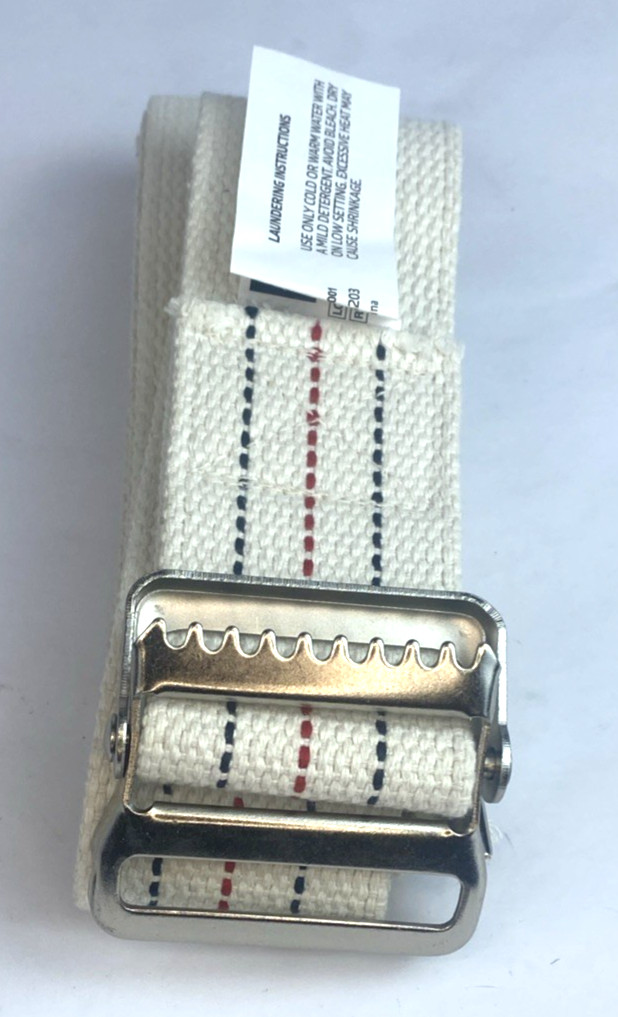 Medline Gait Belt MDT821203 – 60″ Transfer Assist Belt – Cream w/ Stripe – New