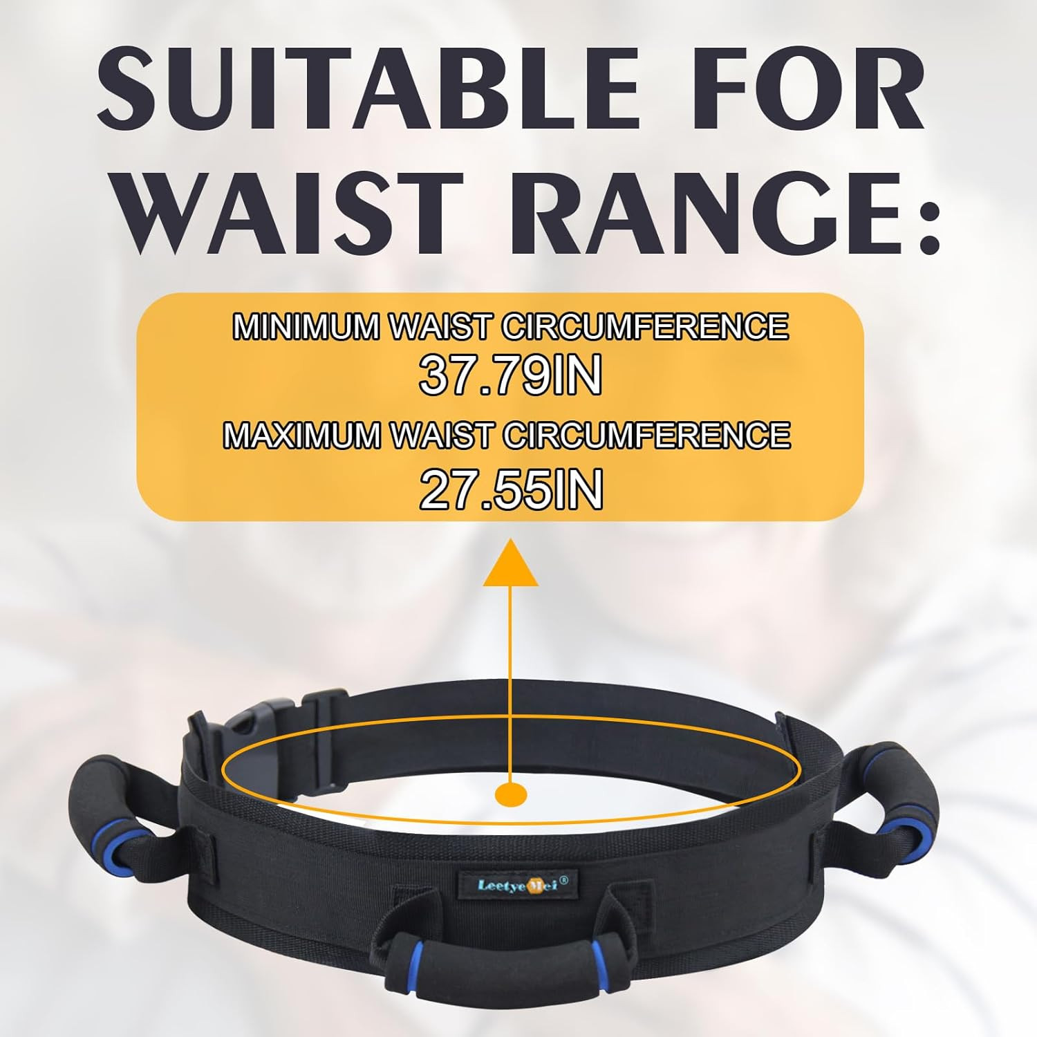 2PCS Gait Belt, Gait Belts for Seniors, Gait Belt with Handles, Gate Belts Medic