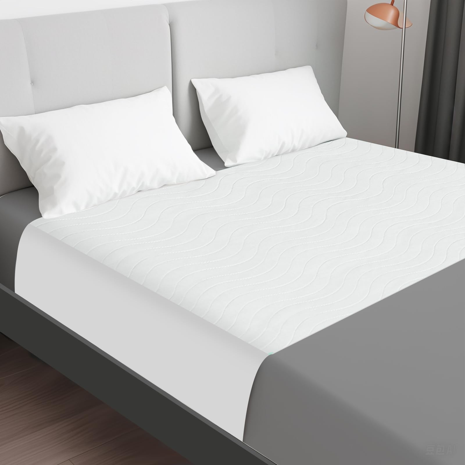 Bed Pads Washable Waterproof Incontinence Adults Reusable Tuckable 36×54 White