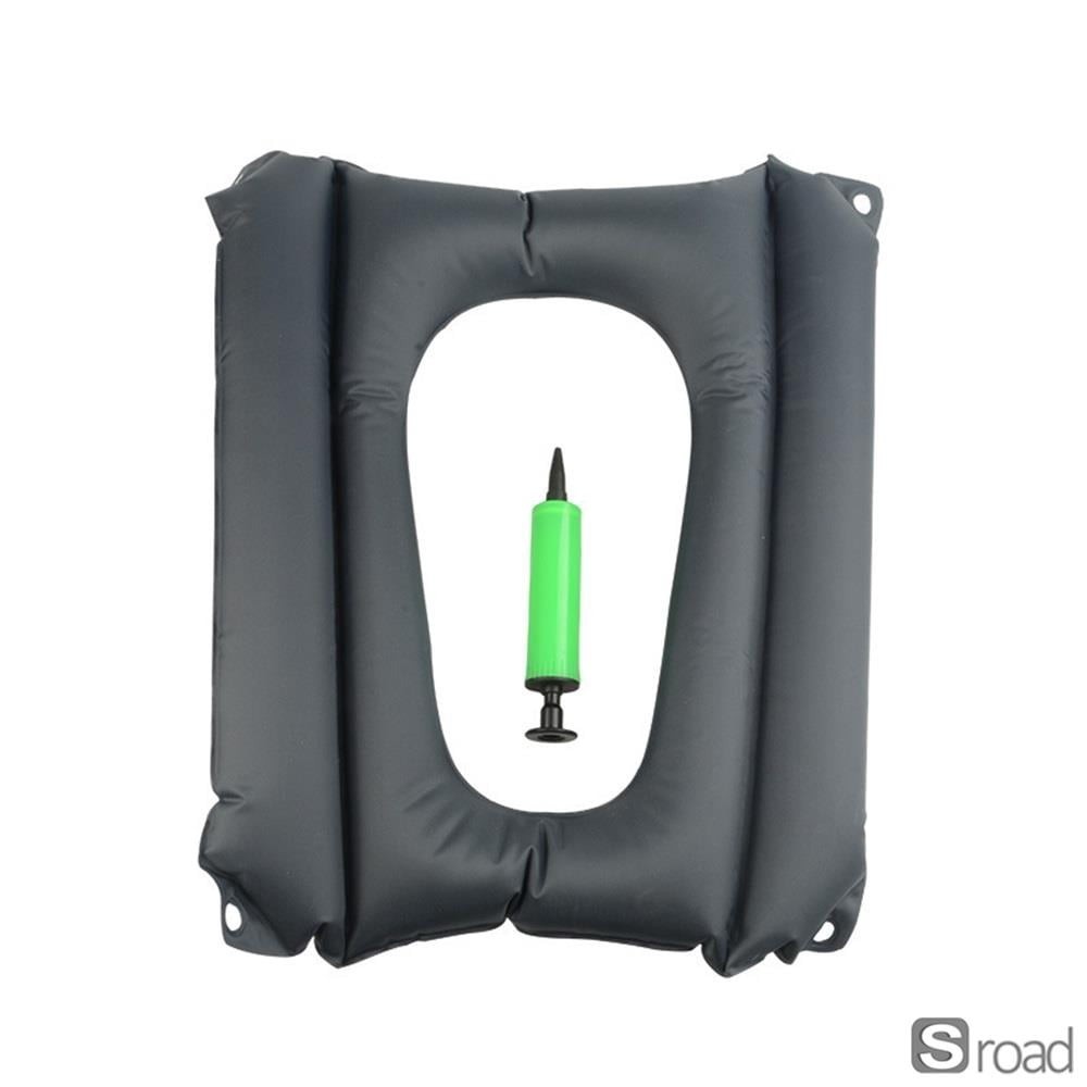 Inflatable Donut Seat Cushion Tailbone Hemorrhoid Pressure Relief Chair Pad