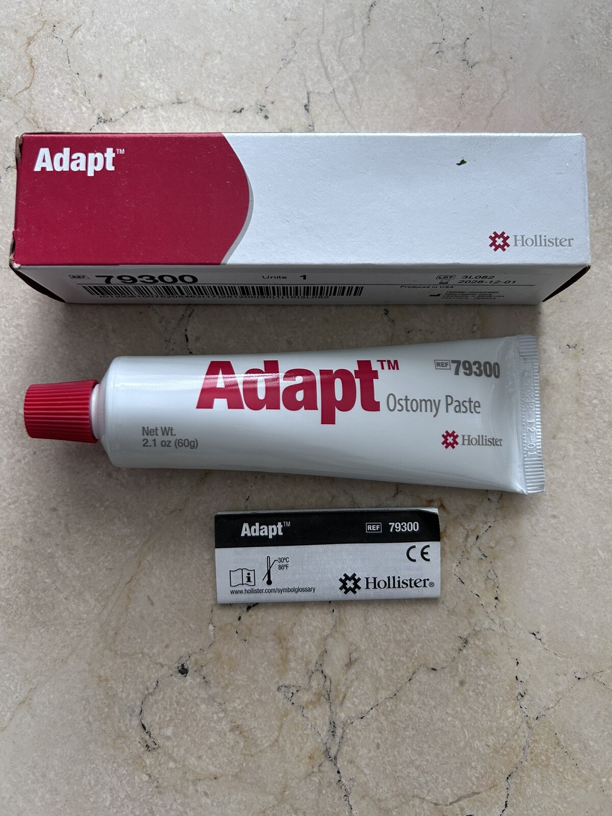 Hollister Adapt Ostomy paste 79300 ostomy Paste Tube 2.1oz