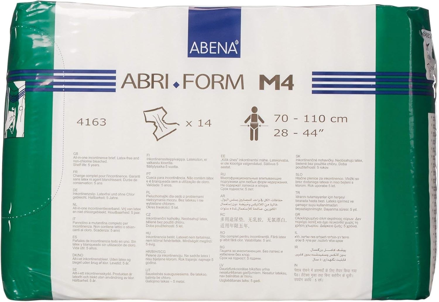 Medium Abri-Form Comfort Diapers – Plastic-Backed, High Absorption, 42 Count