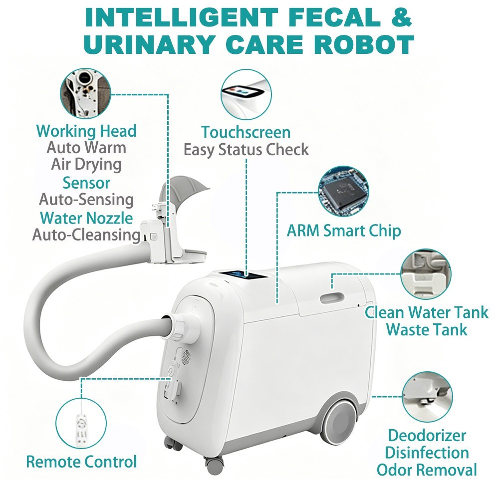 Irtme Automatic Bedridden Patient Excrement Cleaning Care Machine
