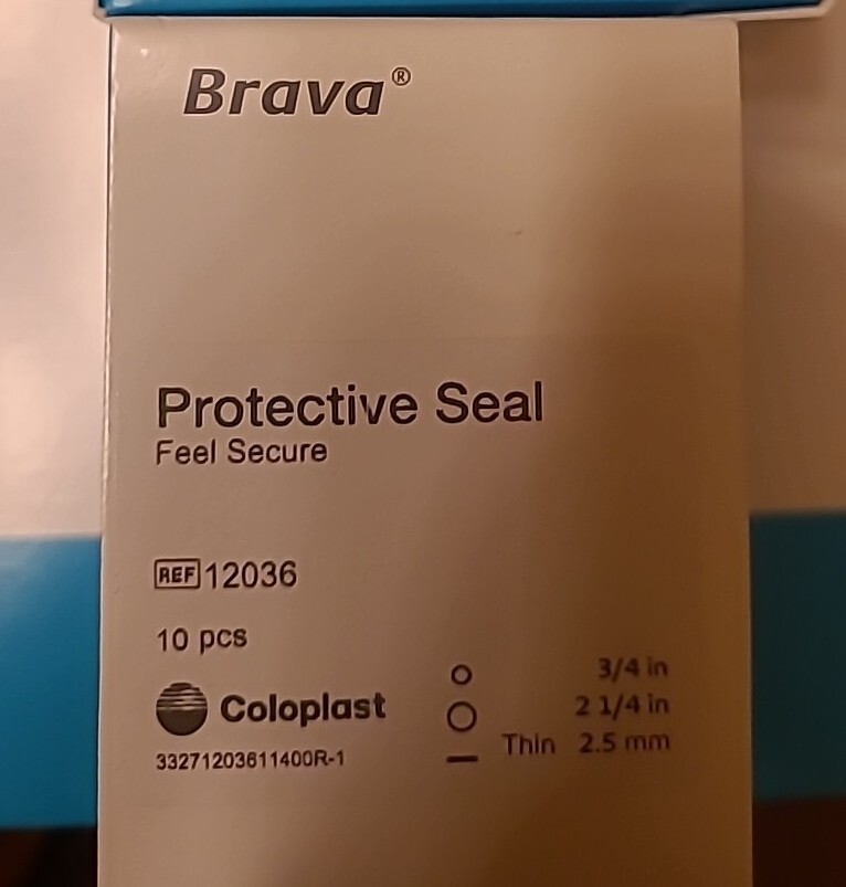 NEW 10 COLOPLAST 12036 Brava Protective 2-1/4″ Seals 3/4″ Opening Thin Moldable