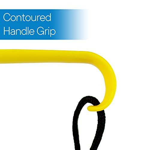 2 Pack Extra Long Handled Shoe Horn with Curved Handle and Hang Up Strap (24