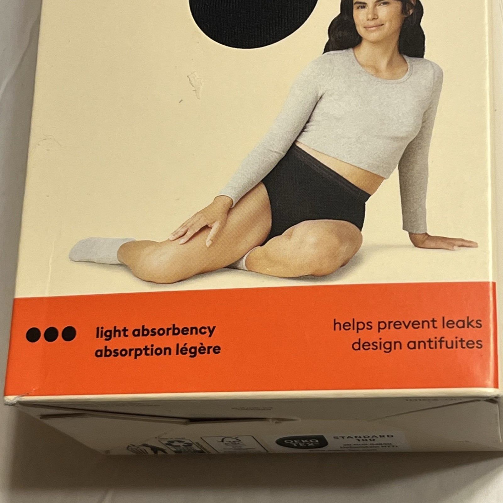 Thinx for All Leaks Black Hi-Waist Reusable Bladder Leak Underwear Size L Black