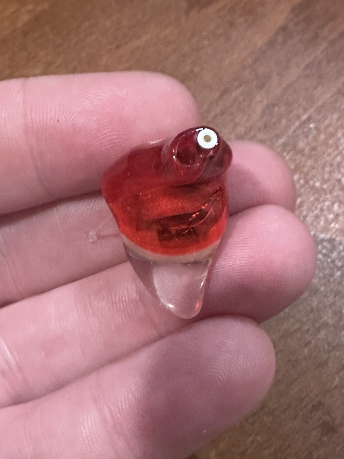Pair of OTICON Siya 2 IC IIC In Canal Hearing Aid Red Blue Left & Right Side Set