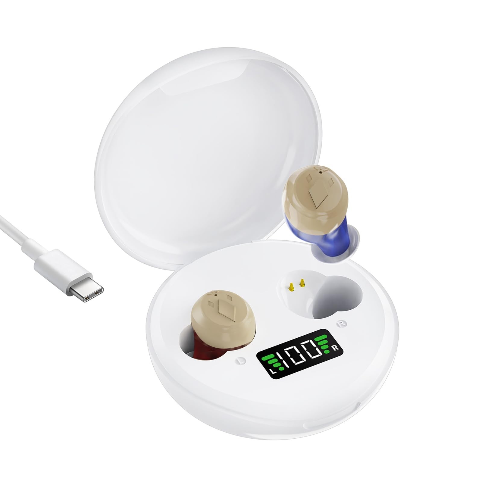 Rechargeable Hearing Aids for Seniors with Hearing Loss, SmartNoise…