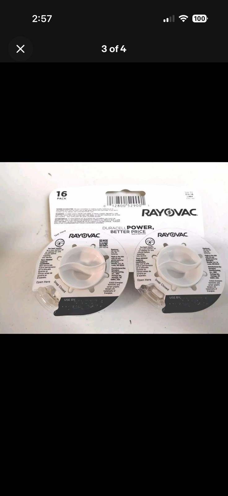 Rayovac Size 312 Hearing Aid Batteries, Hearing Aid Batteries Size 312, 16×2