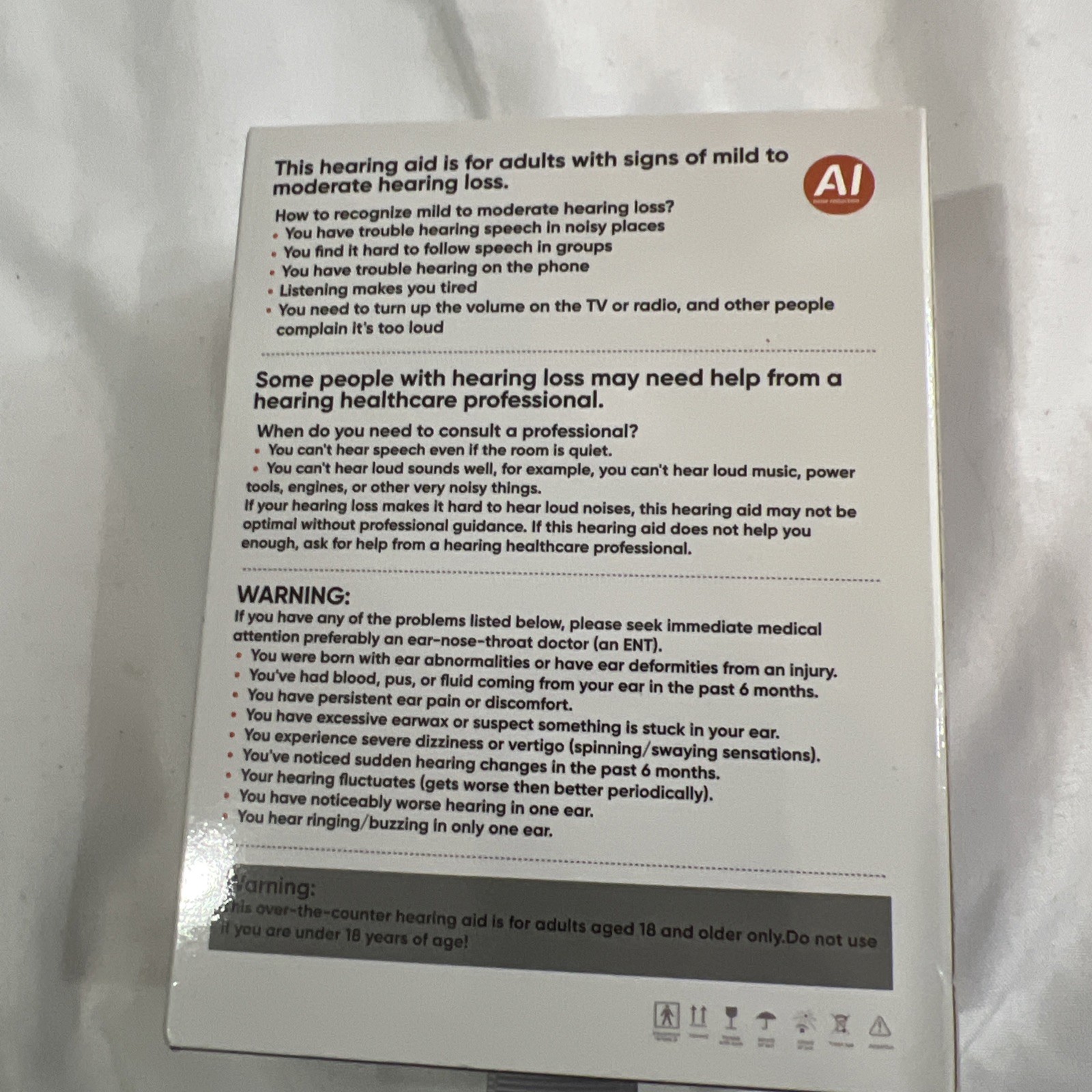 Hearing Aids for Seniors with Noise Cancellation & UV Cleaning, OTC 3 Scene M…
