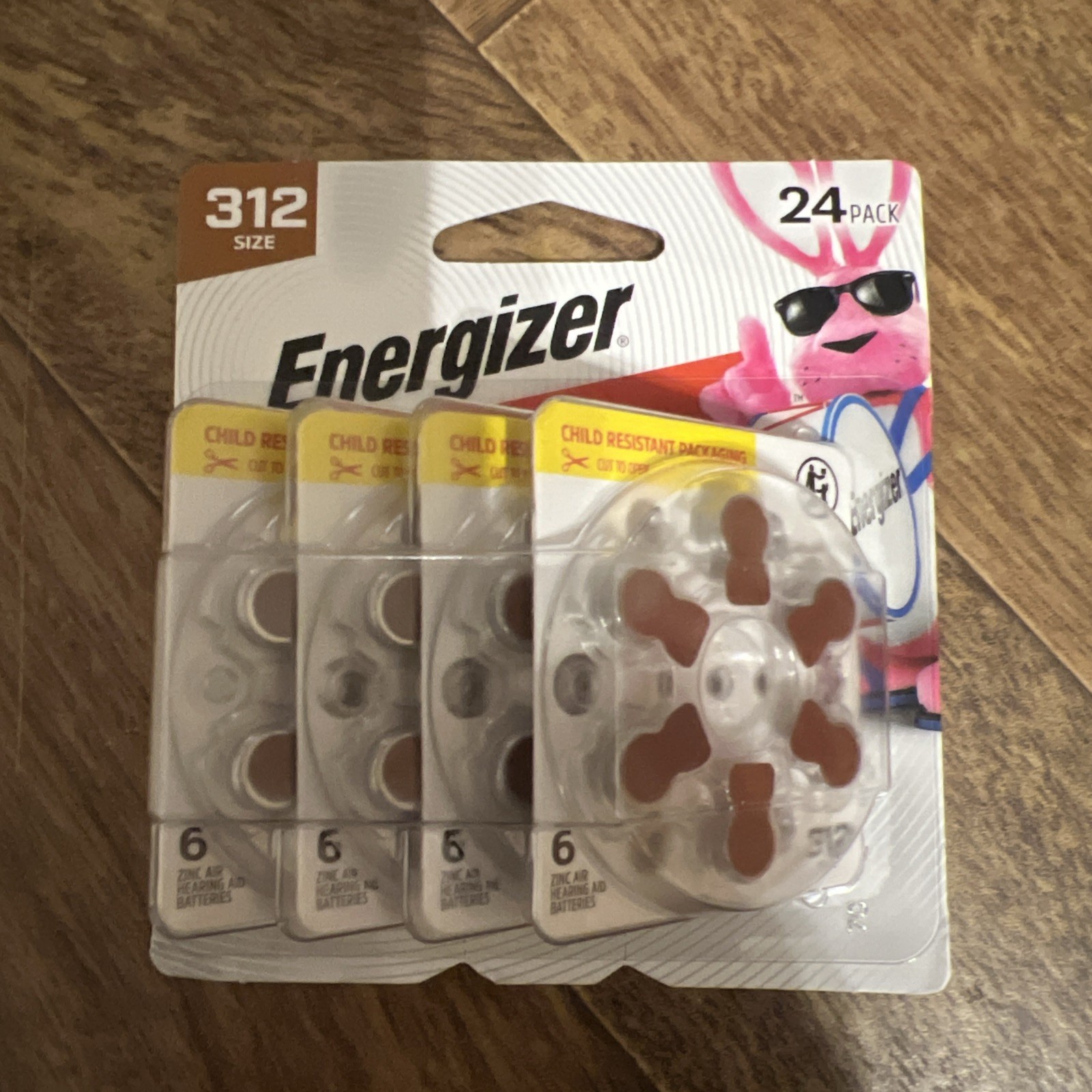 Energizer 24 Pack of Zinc Air Batteries Size 312 Best by 12/28 Hearing Aids New