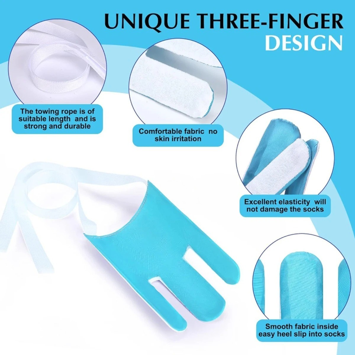 Sock Aid Easy On Easy Off Device Three Finger Sock Helper Aid Tool for Senior