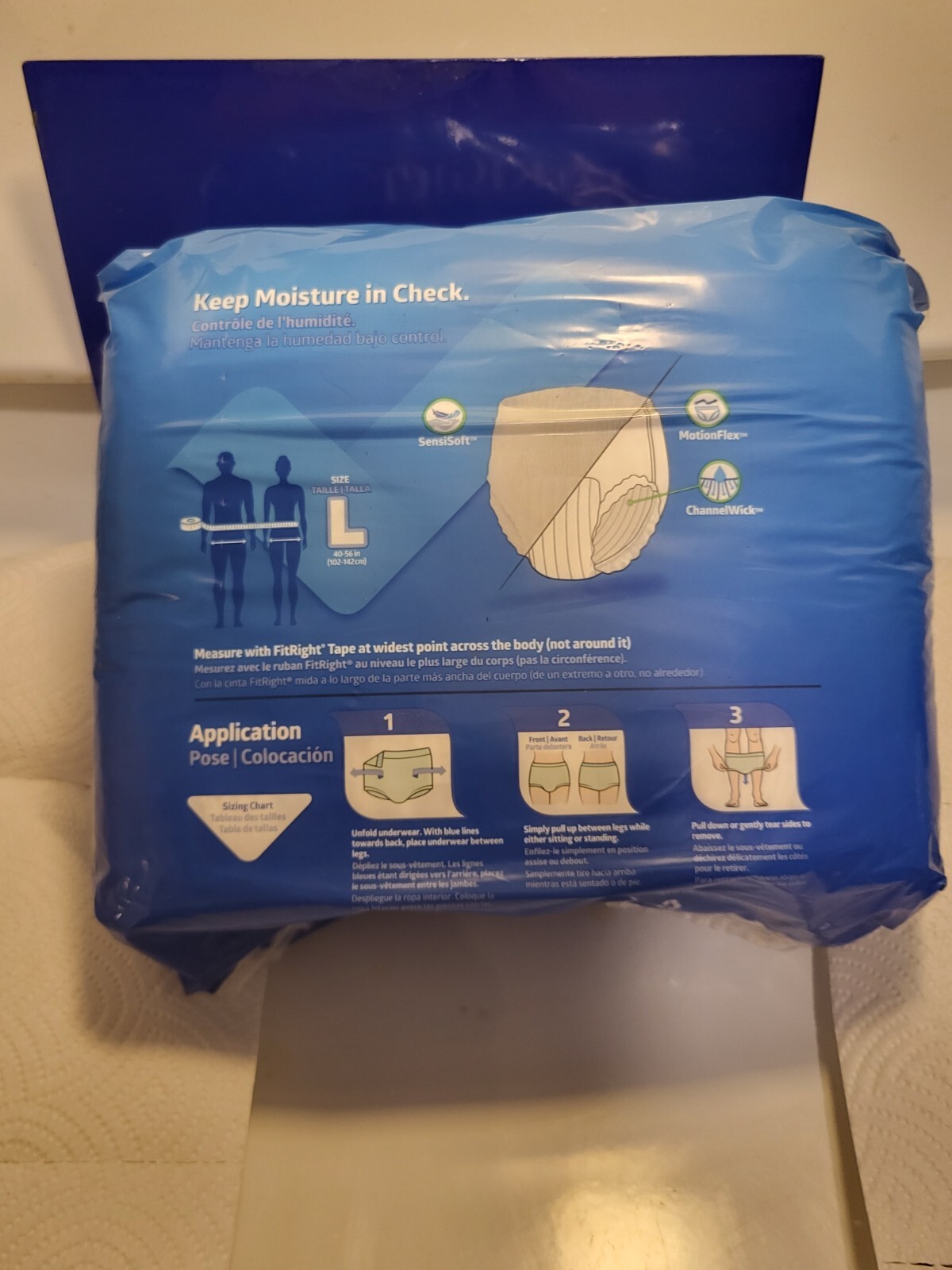 FitRight Super Adult Medium Diapers Incontinence Underwear, Maximum, 20 Count