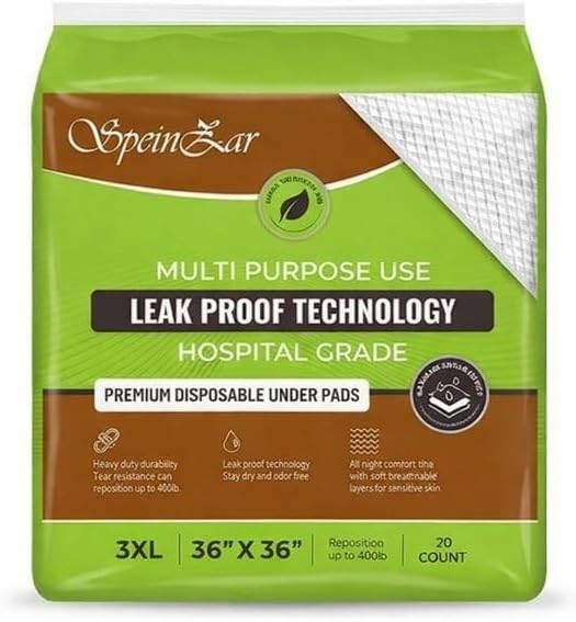 3XL Disposable Underpads 36″ x 36″ Heavy-Duty Absorbent Bed Pads for Adults, …