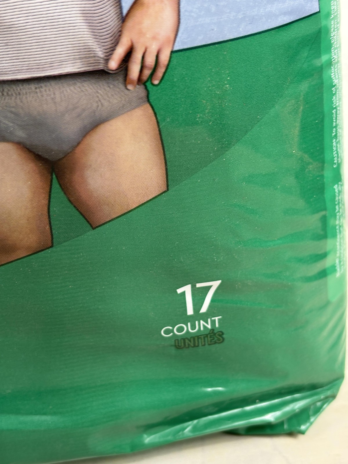Depend Fit-Flex Underwear Large 17 Count Mens Maximum DryShield Incontinence New