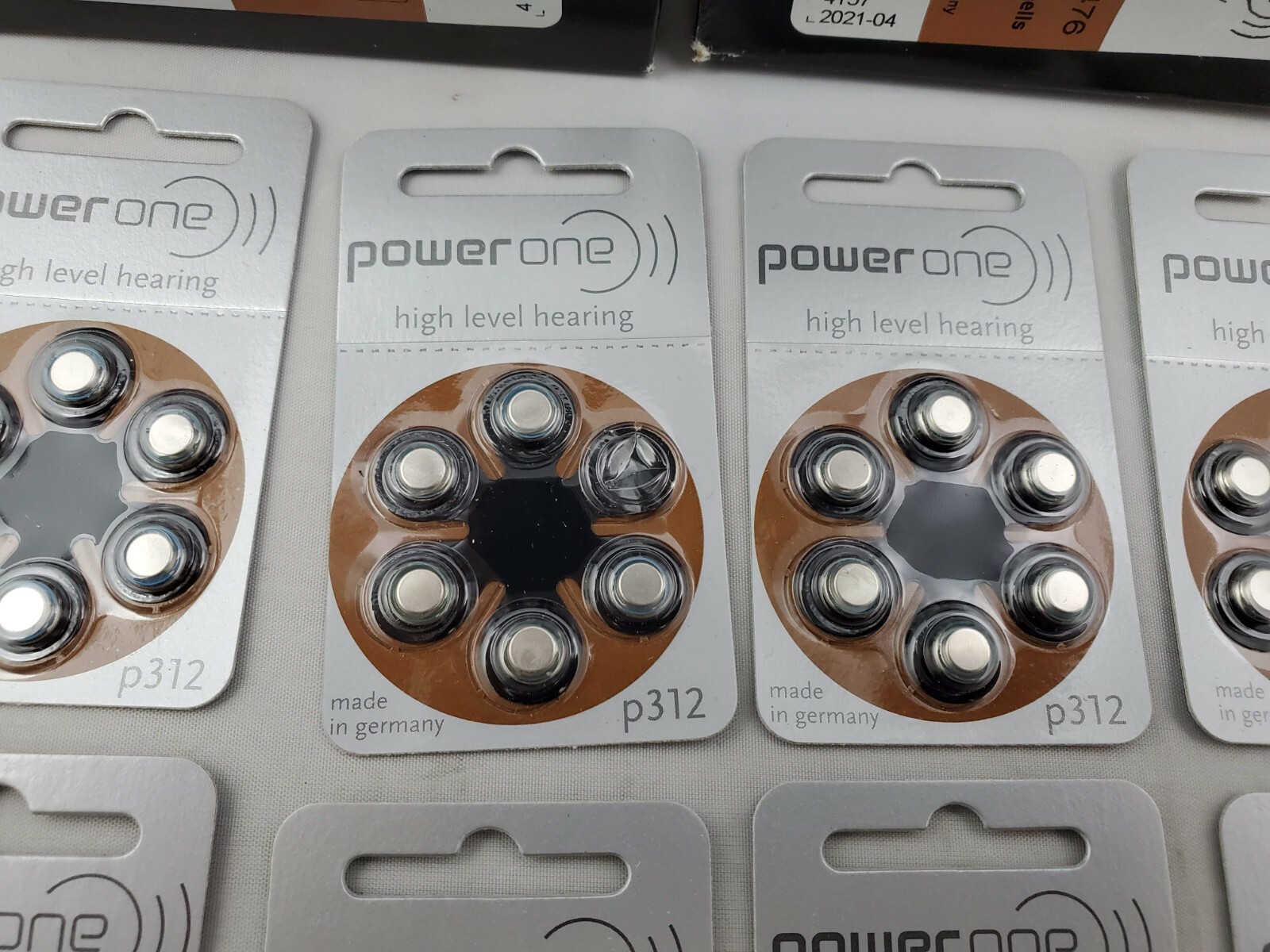 Lot of 143 Power One p312/PR41 Hearing Aid Batteries EXP 2019 – 2021