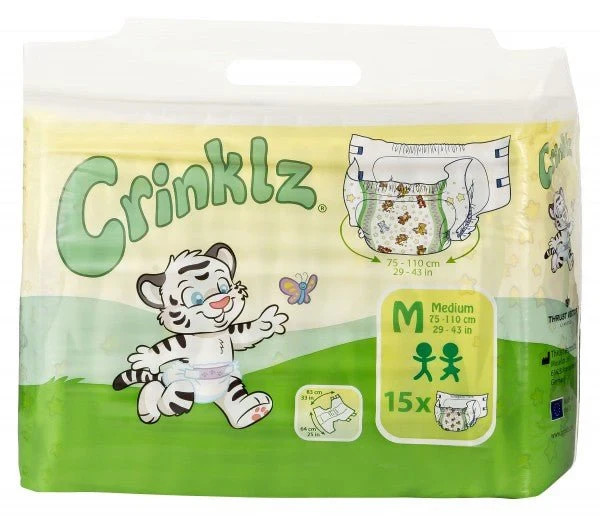 Crinklz Printed Adult Diapers w/ Plastic Backing Buccaneer Print Sample Pack 4
