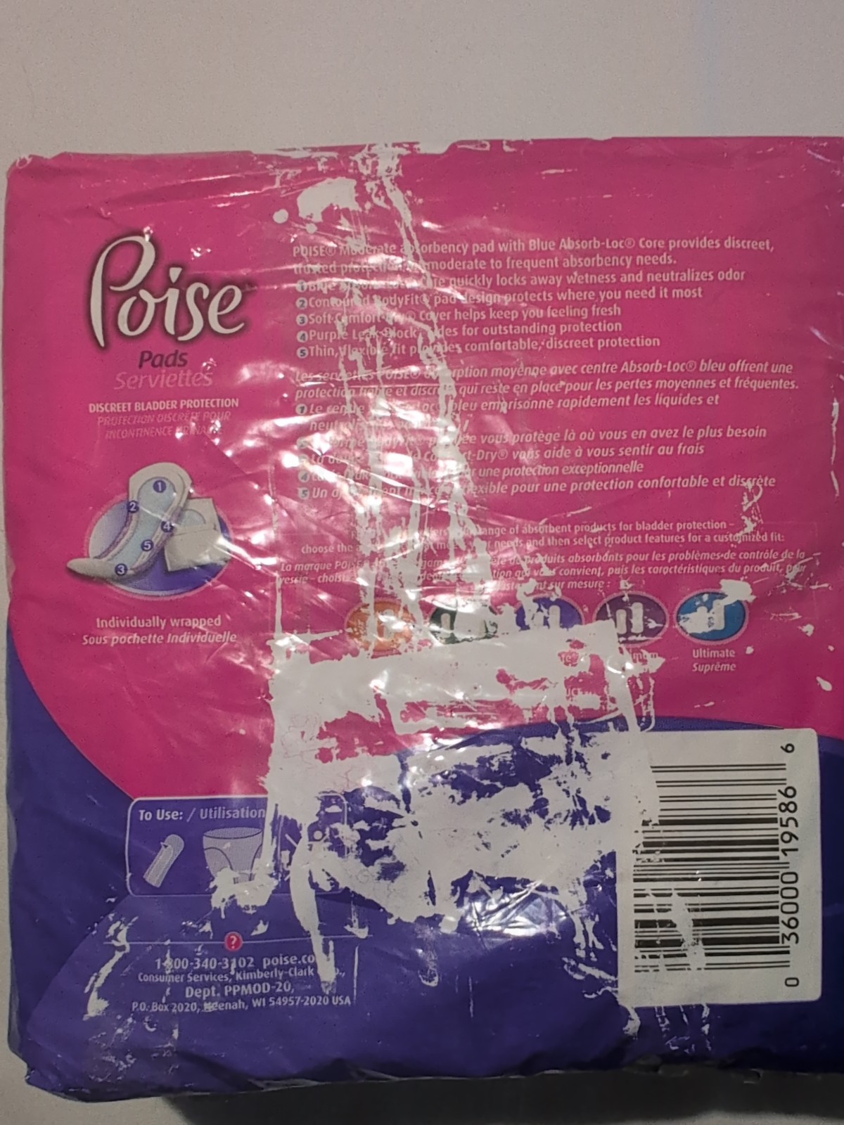 Poise Pads Moderate Absorbency 20 Pack