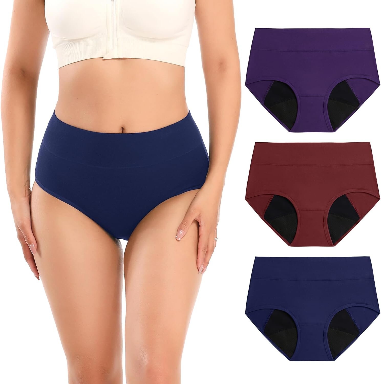 High Waisted Leakproof Period Panties – Comfort & Protection Up to 4 Tampons
