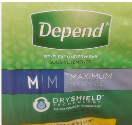 Depend FIT-FLEX Incontinence Underwear Women Max Absorbency Medium 30Ct Blush