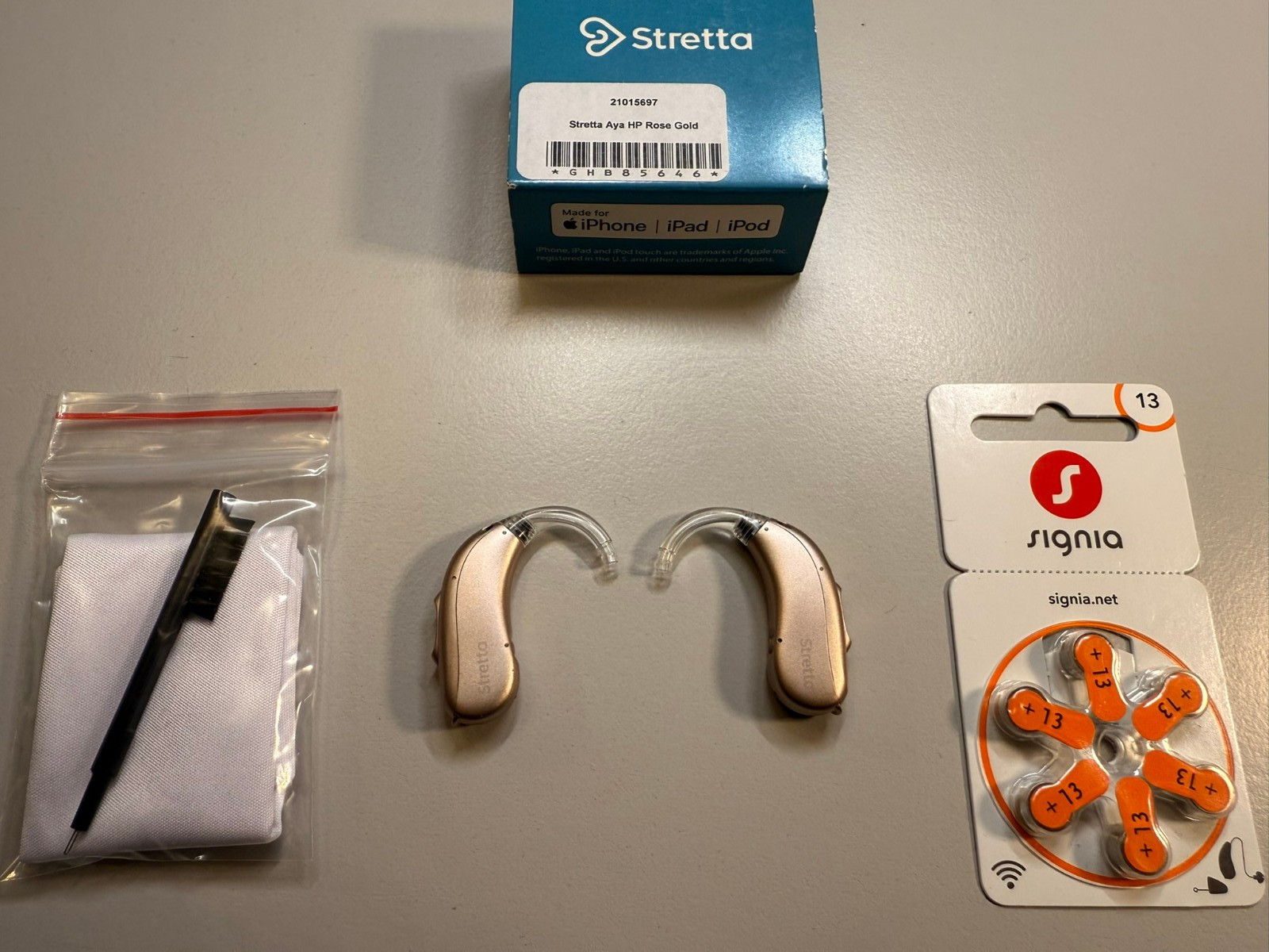 Signia Stretta Aya HP Power BTE App control MFI Bluetooth 32 channels