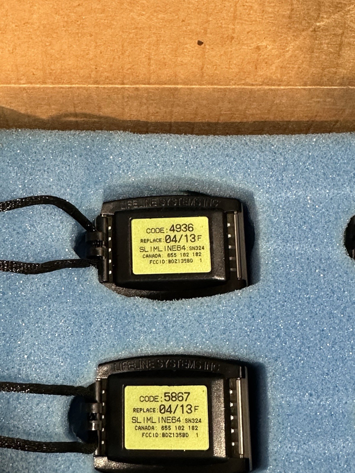 Lifeline Systems SN324 Slimline Personal Help Button Lot 4 Parts