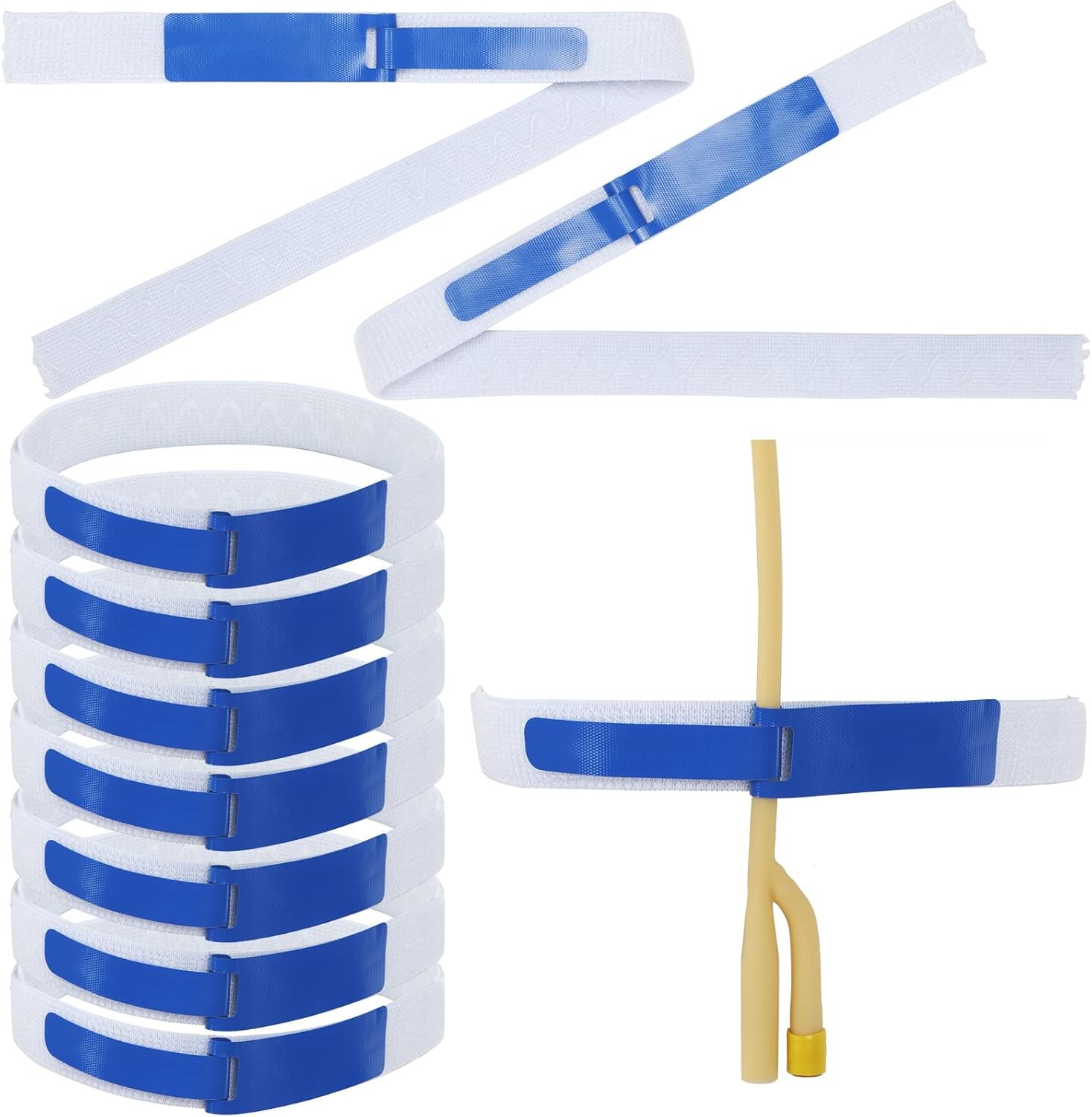 Catheter Leg Strap Sosation 10 Pack Foley Holder Anti Irritation Silicone