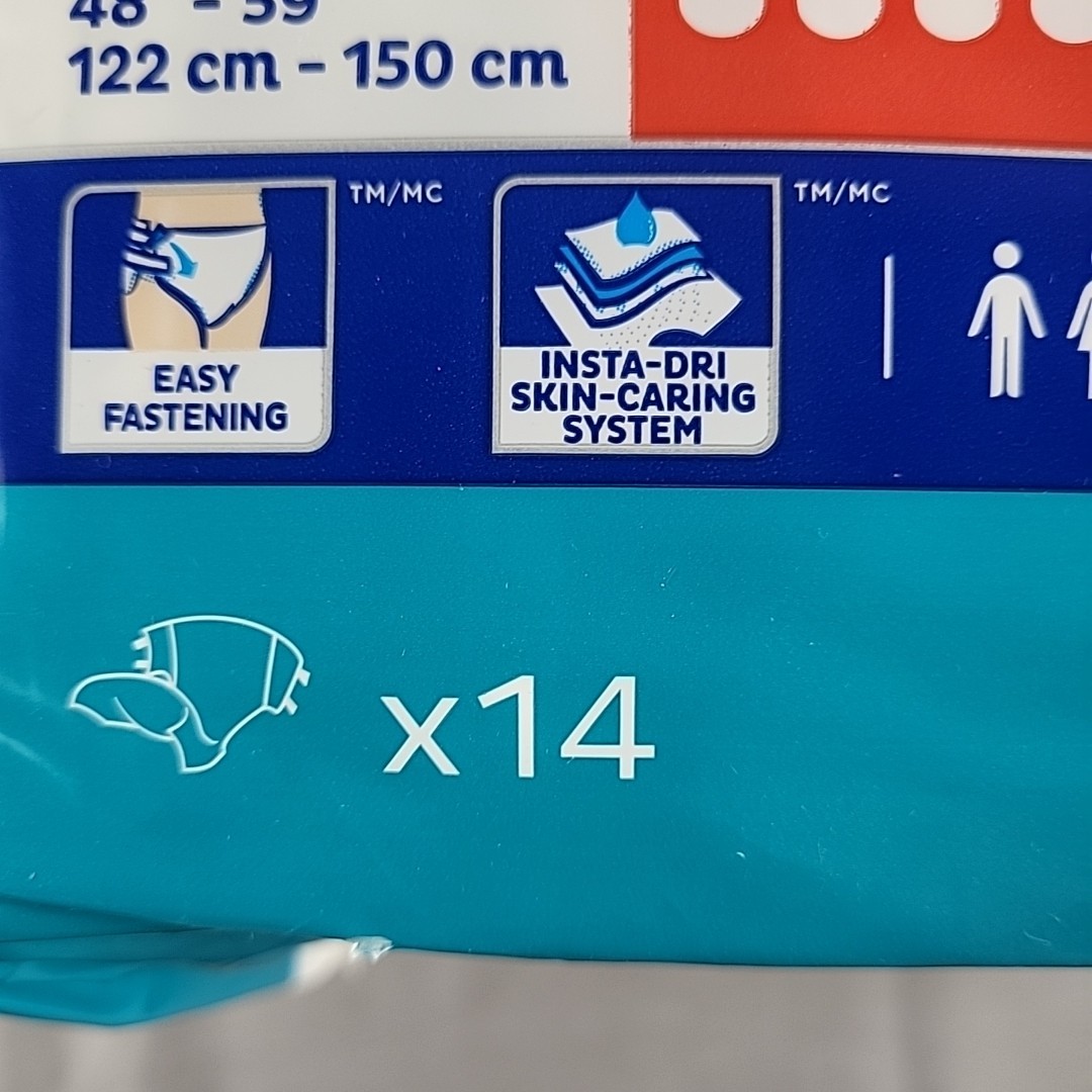 TENA ProSkin Super Incont Adult Diapers Maximum Absorbency L 52CT Open Bag large
