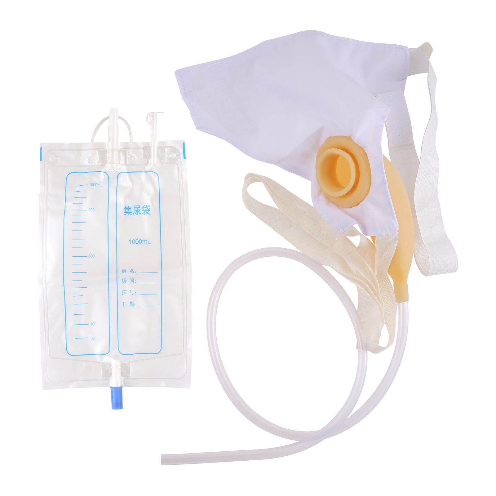 1000ml Men Portable Wearable Urinal Urine Bag Collector Toilet Male Travel US