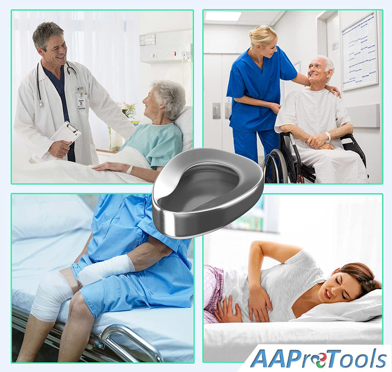 AA PRO: Care Health Bed Pan STAINLESS STEEL, Regular, 1 Count GREAT PRODUCT