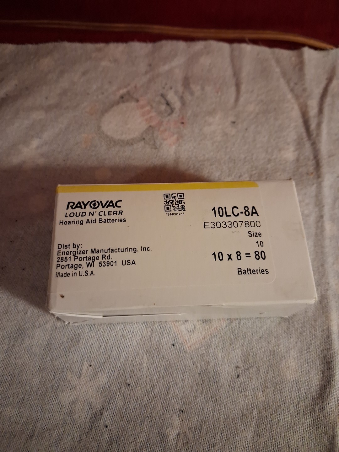 Rayovac Loud N Clear Hearing Aid Batteries Size 312 80 Pack #312LC-8A