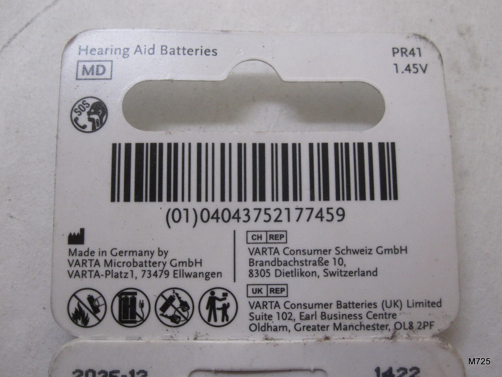 1 Pack of 6 (6 Qty) Powerone P 312 Hearing Aid Batteries. 04043752177459