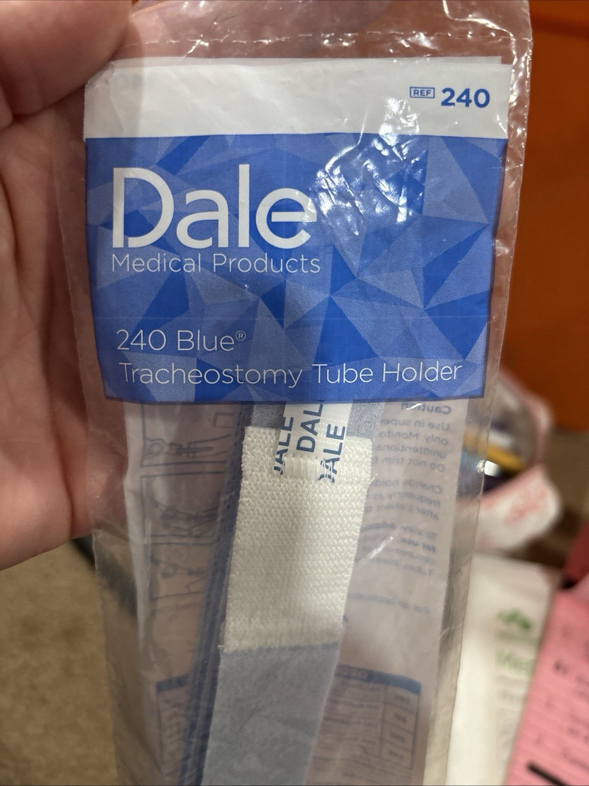 Dale Tracheostomy Trach Tube Holder Lot Of 2