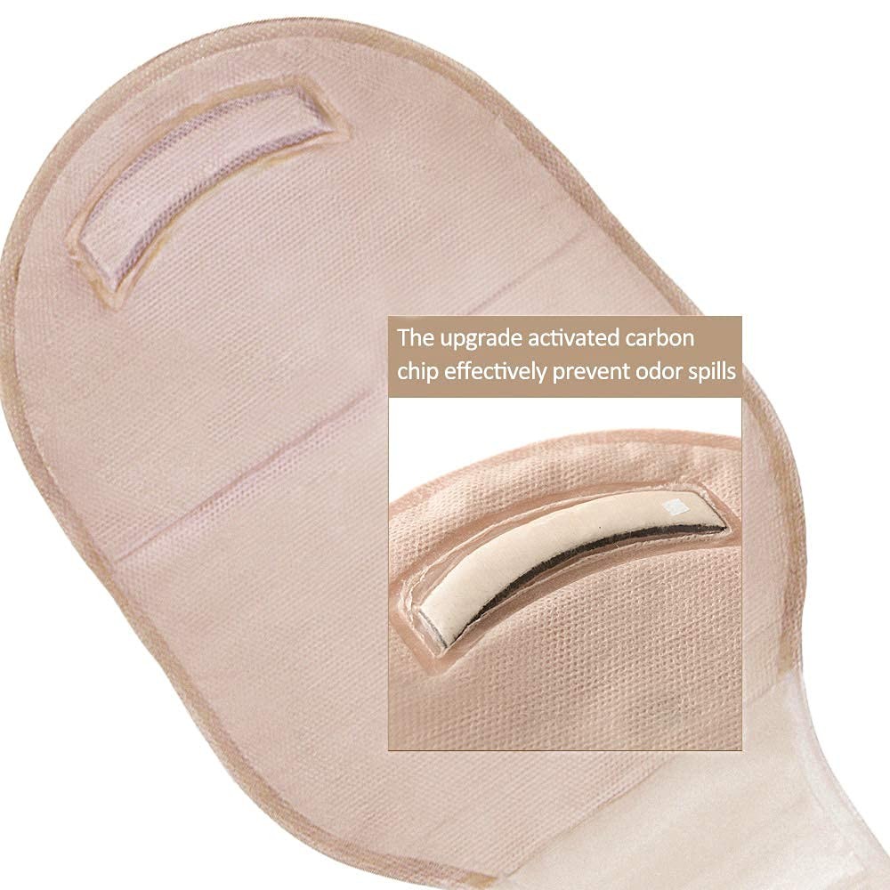 Carbou 21 PCS Colostomy Bags, Two Piece Ostomy Bag with Vercol Closure 12″
